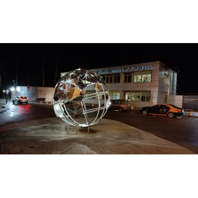 Световая объемная конструкция «Глобус с перфорацией Созвездие»