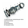 Муфта вводная с наружной резьбой МВн