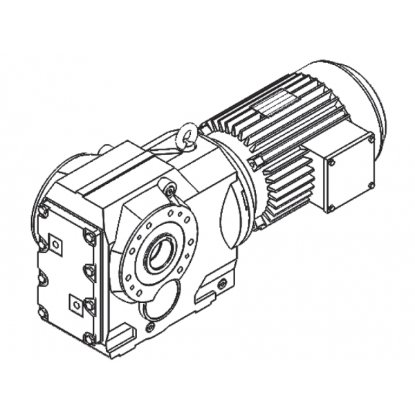 Коническо-цилиндрический мотор-редуктор серии MRO 73